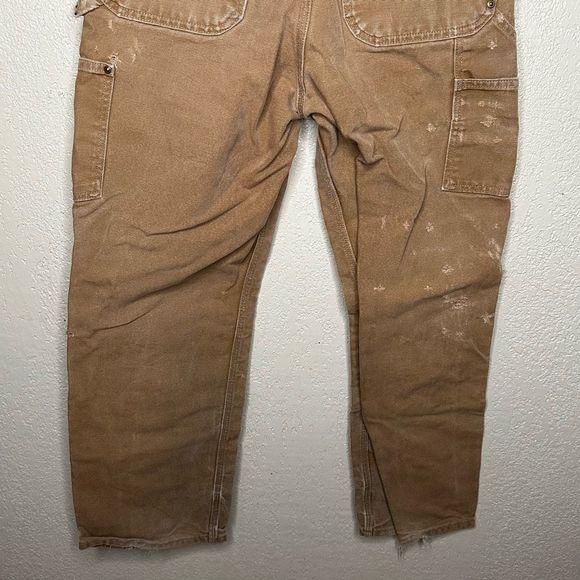 Carhartt Double Knee Duck Pants Size 32x30 Made in USA Loose Original Fit - Picture 7 of 9